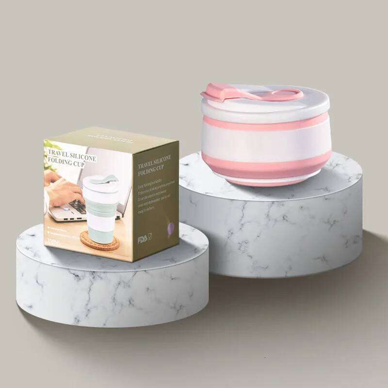 350ml /500ml Camping Telescopic Folding Sports Outdoors Kitchen & Dining Collapsible Silicone Cup Coffee Cups Drinking Mug Z260314