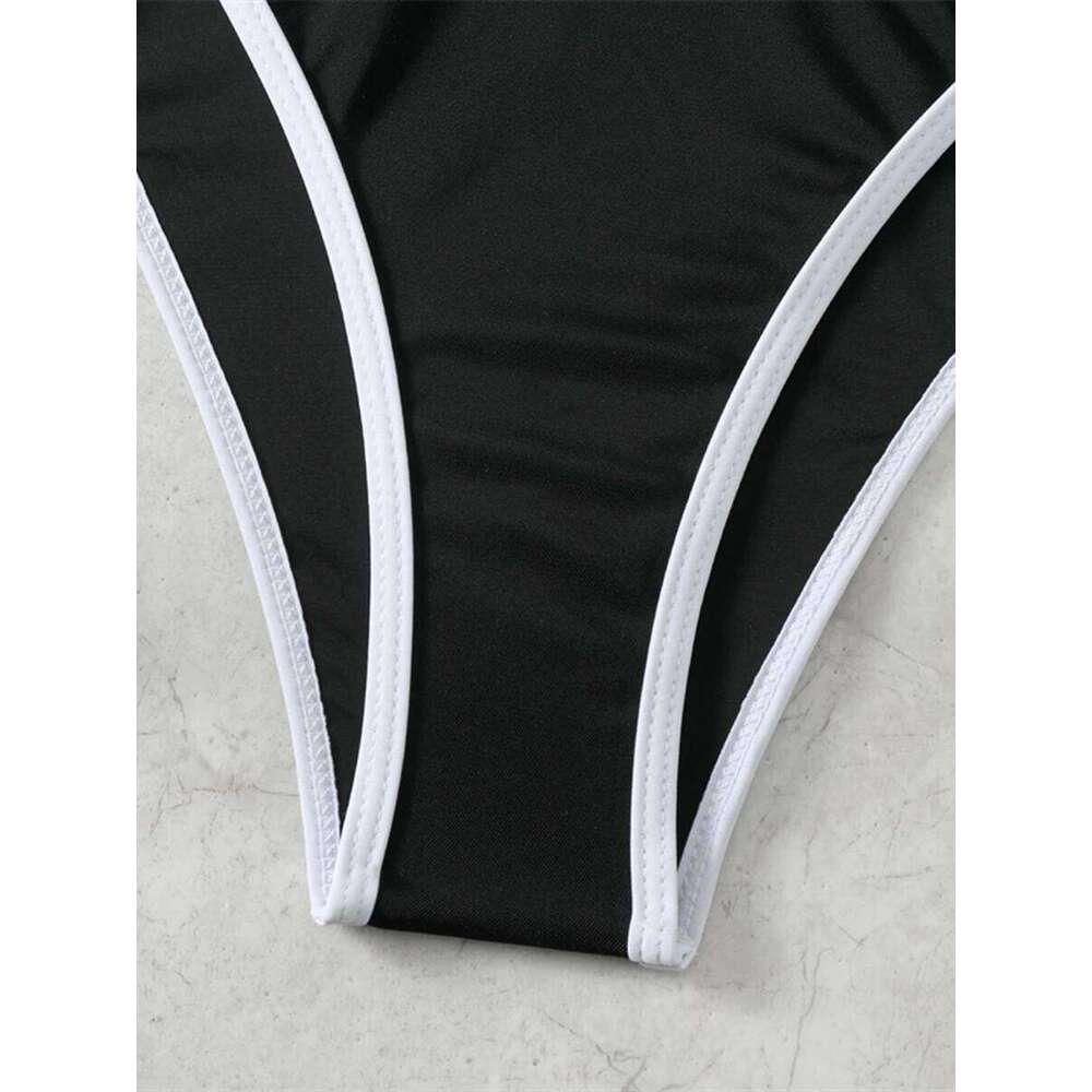 2025 Solid Sporty Two Piece Bikini Swimsuit Women Swimwear Female Bathers Bathing Swimming Swim Suit Beachwear Y260303
