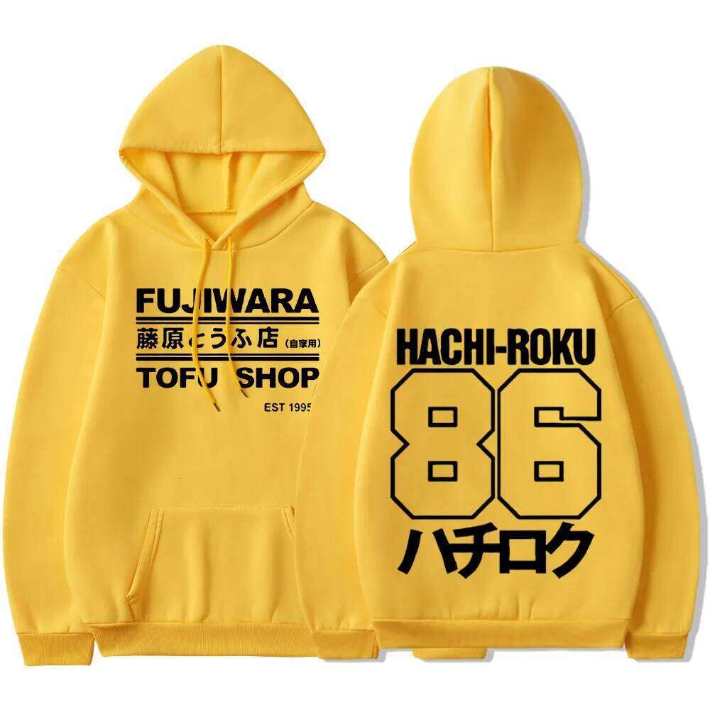 Initial D Manga Hachiroku Shift Drift Hoodie Takumi Fujiwara Tofu Shop Delivery AE86 Men Hoodies Brand Hooded Sweatshirt Z260314
