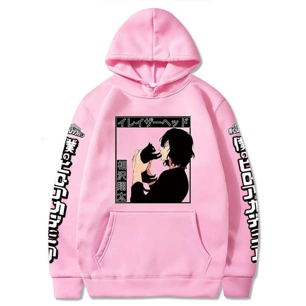 Anime My Hero Academia Aizawa Shouta Graphic Printed Hooded Men Women Long Sleeve Hooides Manga Harajuku Sweatshirt Pullover Z260314