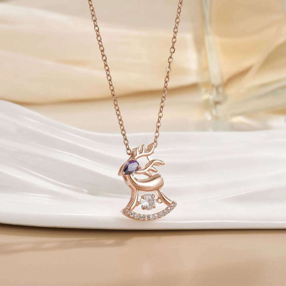 Titanium Steel Non-Fading Dynamic Necklace for Women, Elegant and Simple Cr Clavicle Chain with Unique Design H260312