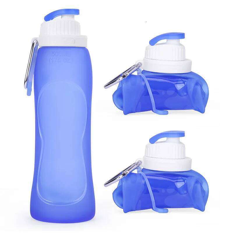 320-500ML Foldable Silicone Soft Flask Water Bottle Outdoors Camping Traveling Sport Running Jogging Hydration Bladder Pack Vest Z260314