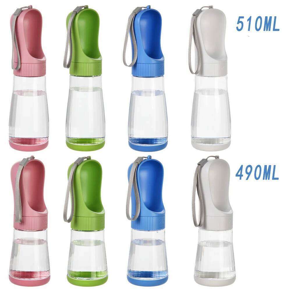 Pet Dog Water Bottle for Small Large Dogs Cat Hiking Leakproof 2 in 1 Puppy Food Feeder Golden Retriever French Bulldog Supplies 26W0313