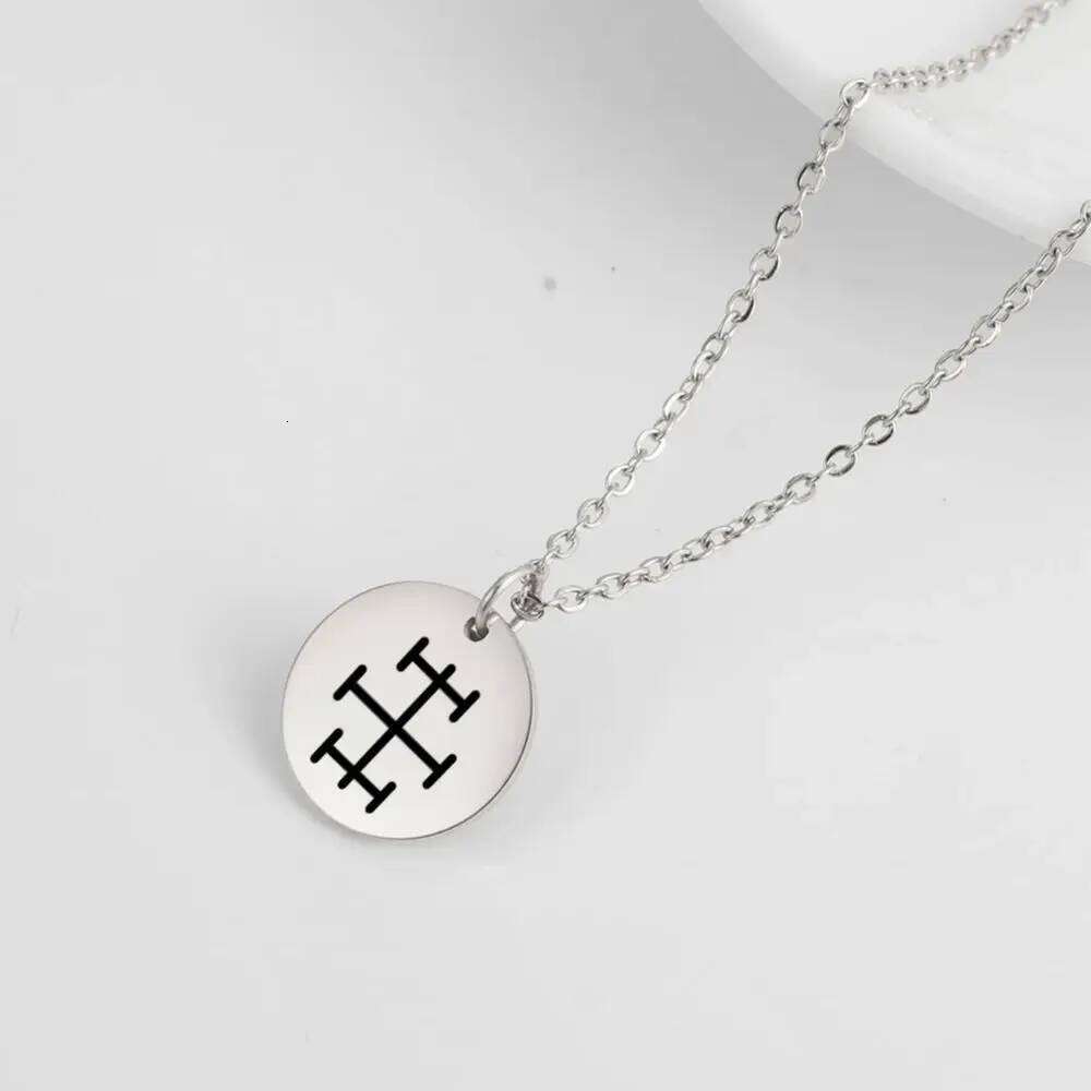 Dawapara Vintage Talisman Small Charm Odin Symbol Stainless Steel Pendants Necklace Good Luck Amulet H260312