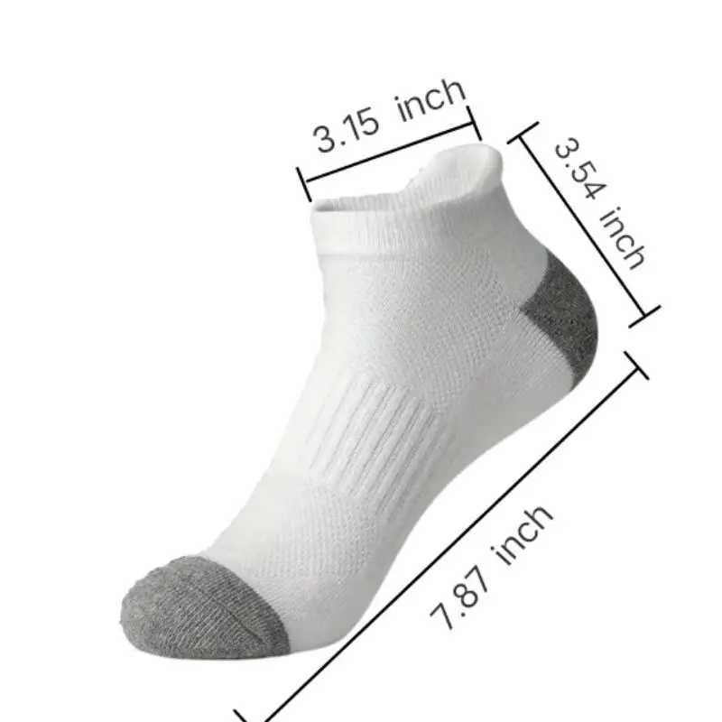 6 Pairs Cotton Man Socks Sports Solid Color Males Short Sock For Cycling Breathable Mesh Ankle Summer Running Socks D260313
