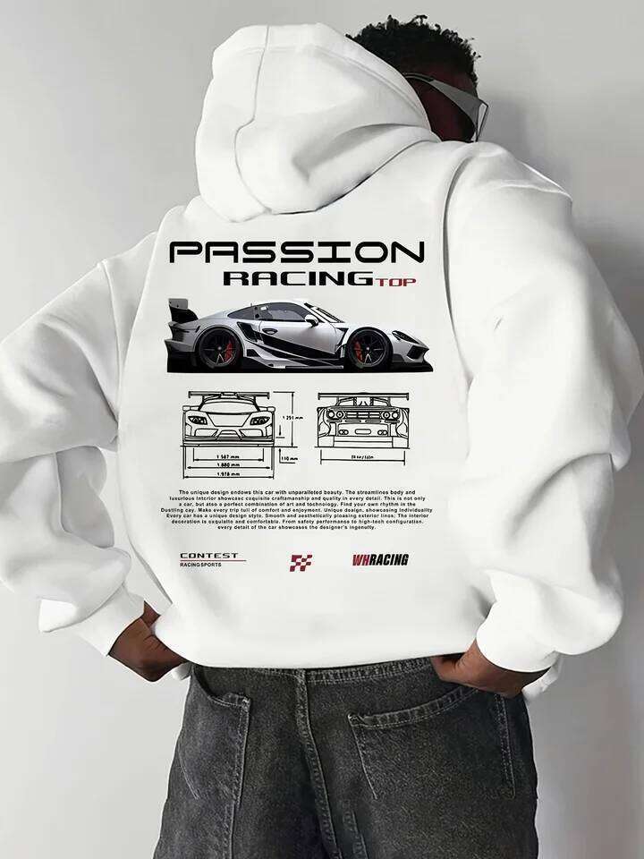 Men's casual alphabet print loose fit - Temu Bahrain streetwear 22ss clothing hoodies hoodie men one piece haikyuu Z260314