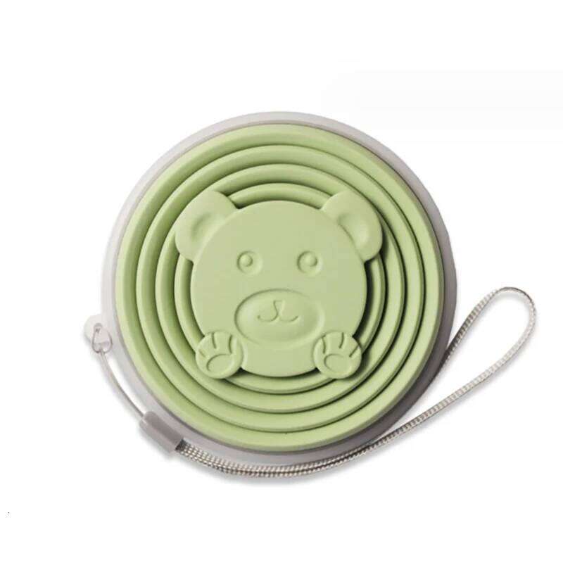 180/320ML Silicone Collapsible Travelling Cups Reusable & Portable Drinking Cup with Lids for Outdoor Hiking Z260314