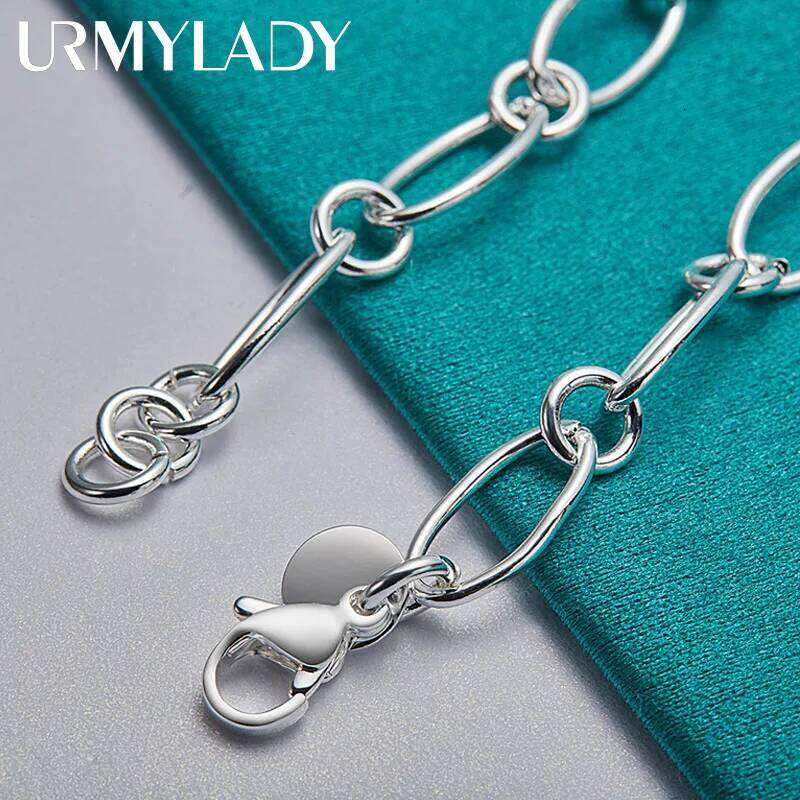 URMYLADY 925 Sterling Silver Crab AAA Zircon Charm Bracelet For Women Wedding Engagement Party Fashion Jewelry Z260313