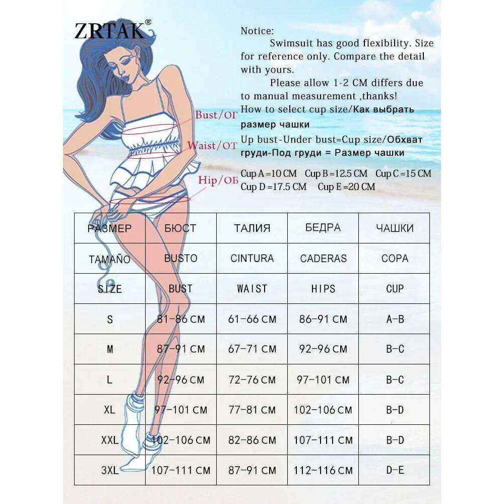 ZRTAK Black Bikinis Push Up Swimsuit High Waist Sets Bathing Suit Women Bikini 2024 Biquinis Feminino Swimwear Beach Y260303