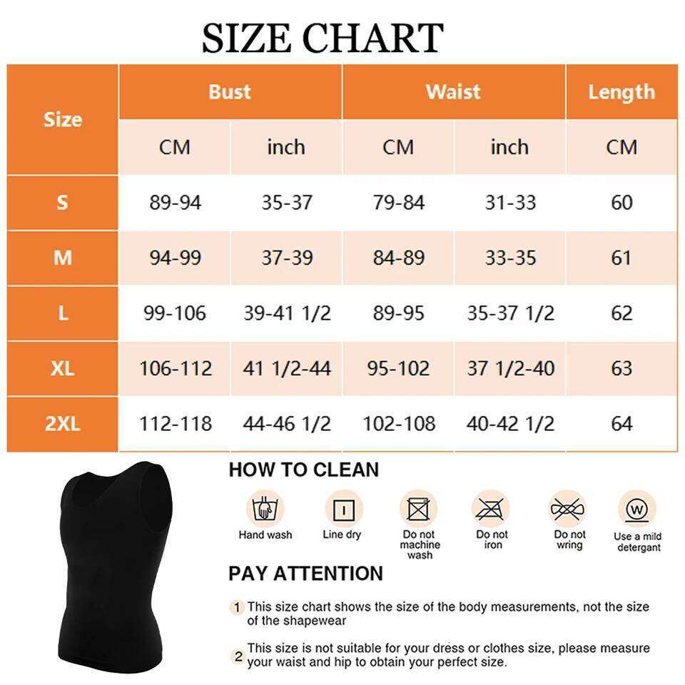 2PCS Men's Slimming Shirts High Compression Tummy Control Round Neck Body Shaper Top 26Y0313