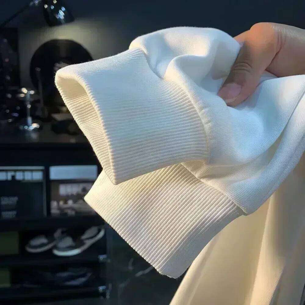 2024 Men's Trendy Hoodie Cotton Loose Sweatshirt High Street Harajuku Long Sleeve T-shirt Fashionable Men Clothing Z260314