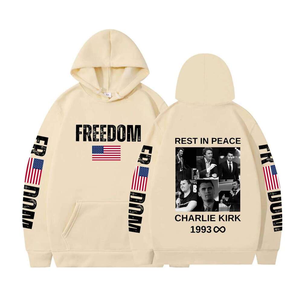 Charlie Kirk Freedom Hoodie Pray for Shirt Unsiex Long Sleeve Patriotic Sweatshirt Z260315