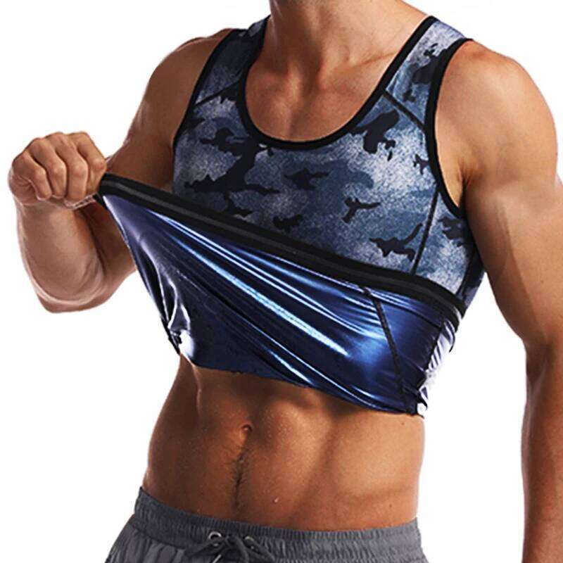 Sweat Sauna Body Shapers Vest Tops Slimming Compression Shapewear Waist Shaper Corset for Men Workout Shirt 26Y0313