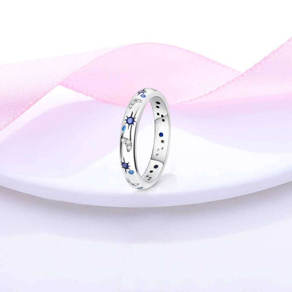 Silver Plated Blue Evil Eyes Ring Original Design Zircon Finger Rings For Women High Quality Wedding Jewelry Gift H260312