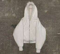 Solid color double-sided classic fashion winter hooded plush cardigan jacket casual unique simple loose warm streetwear 2000s Z260313