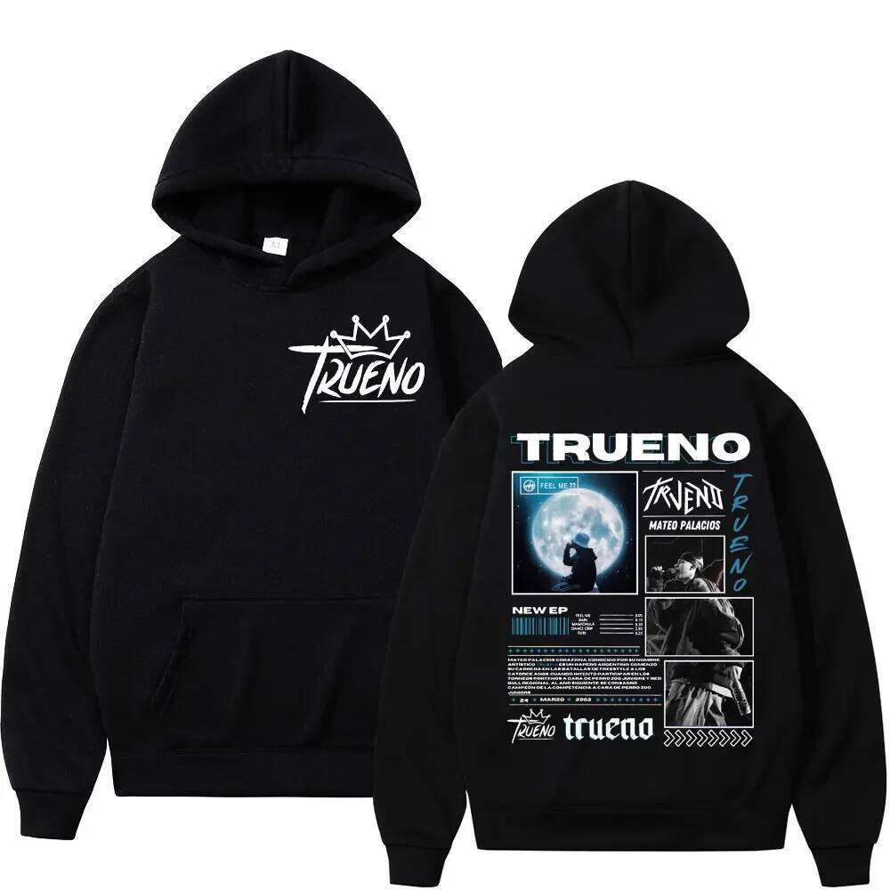 Rapper Trueno Album Cover Hoodie Male Harajuku Hip Hop Punk Rock Hoodies Men Women High Quality Fashion Casual Fleece Sweatshirt Z260314