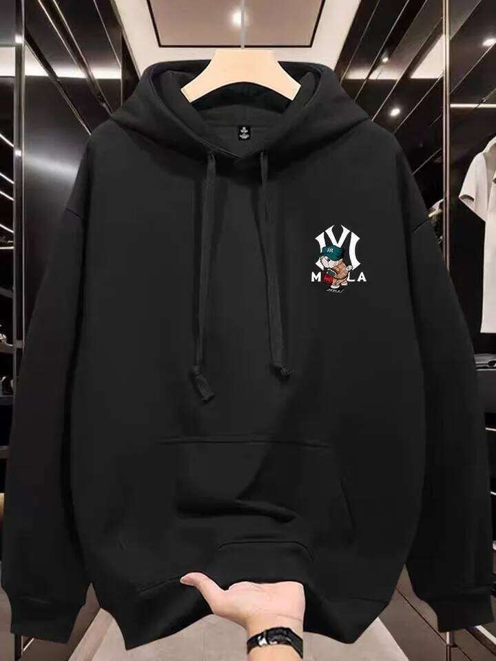 Japanese trendy men's hooded autumn winter adult men and women's casual fashion loose warm pullover sweatshirt Z260314