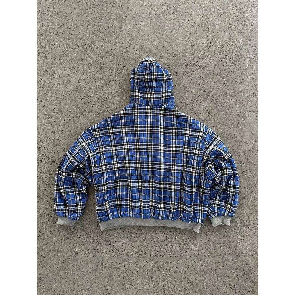 Korean Fashion Simple Gray Double Sided Oversize Zipper Hoodie Men Clothes Women Y2K Harajuku Goth Casual Top Couple Street Wear Z260315