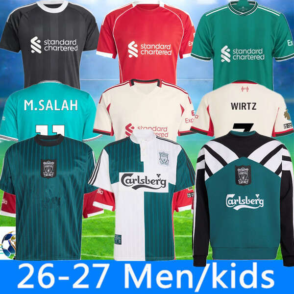 WIRTZ 24 25 26 soccer jerseys LiverPooL 2024 2025 2026 DIOGO J GAKPO football shirts men kids kits MSALAH FANS Player FRIMPONG DARWIN SZOBOSZLAI ELLIOTT