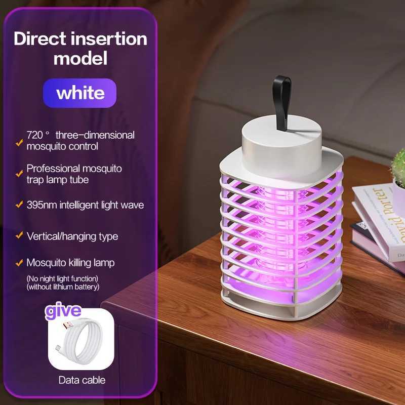 New Mosquito Killer Lamp USB Rechargeable Portable Electric Fly Trap Insectkiller Lamp Outdoor Secure Mute Anti Mosquito Lamp H260313