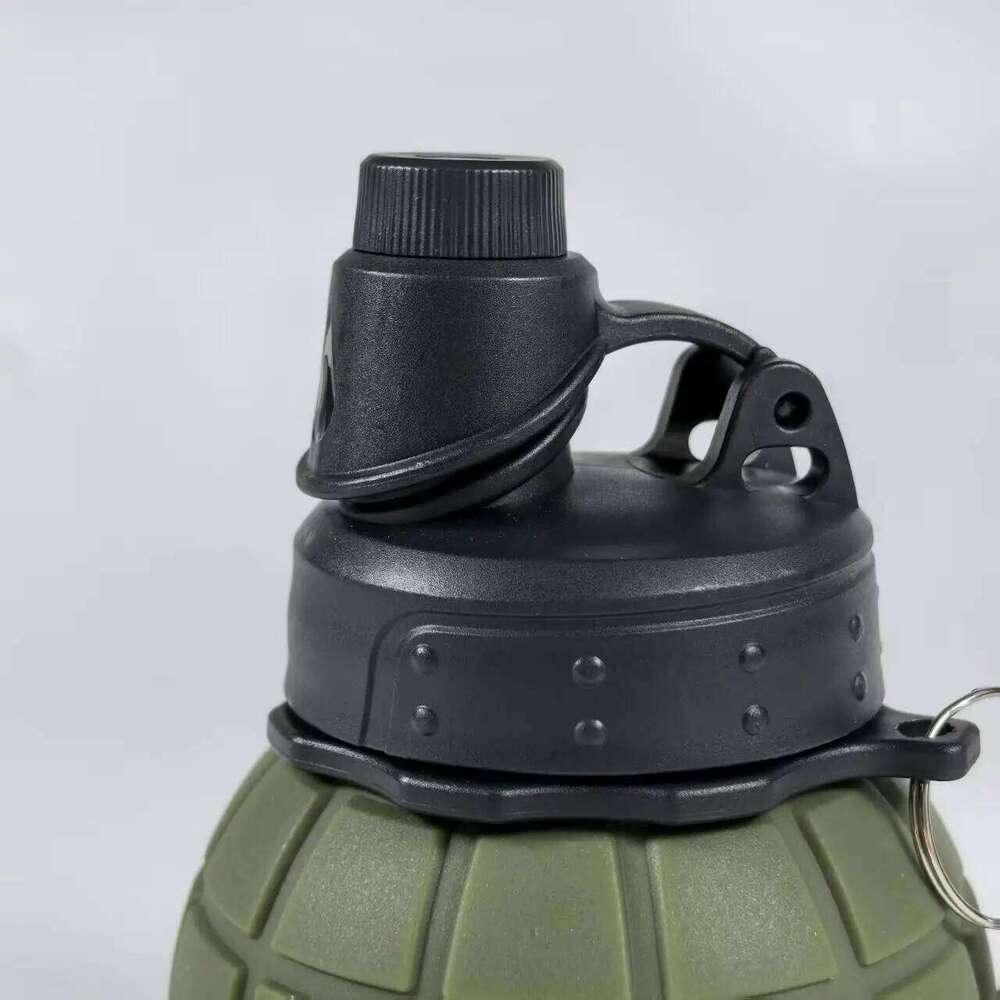 Creative Grenade-Shaped Silicone Collapsible Water Cup, Portable, 4 Macaron Colors, 600ml Large Capacity, Suitable for Sports, Outdoor Hiking, Travel,