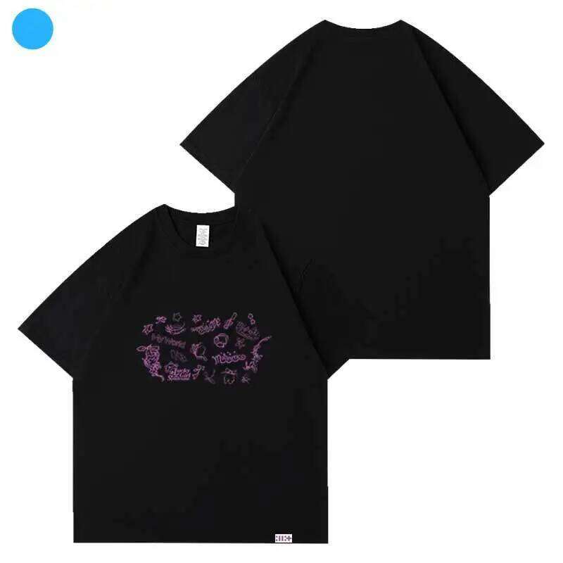 KPOP ILLIT SUPER REAL ME Album Oversized T Shirt Women Men YUNAH MINJU MOKA WONHEE IROHA 100% Cotton Short Sleeve Graphic Tees Z260314