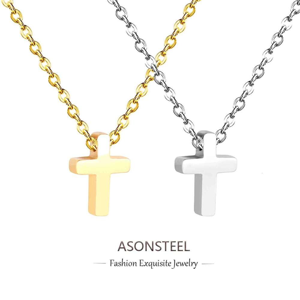ASONSTEEL Stainless Steel Cross Pendant Necklace For Women Men Minimalist Jewelry Male Female Necklaces Chokers Gifts Hiphop H260312