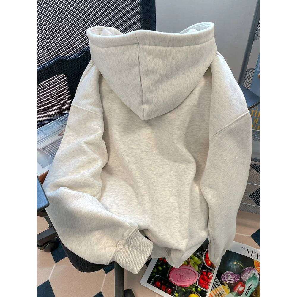 Autumn Winter Gothic Letters Languorous Lazy Wind Men Women Hooded Sweatshirt Daily Outdoor Holiday Casual Loose Warm Sportswear Z260314