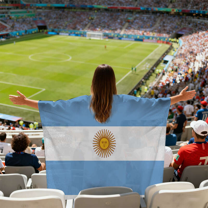 2026 Usa-Canada-Mexico World Cup Fan Capes And Flags, Specialized For Cross-Border Export Of National Supplies