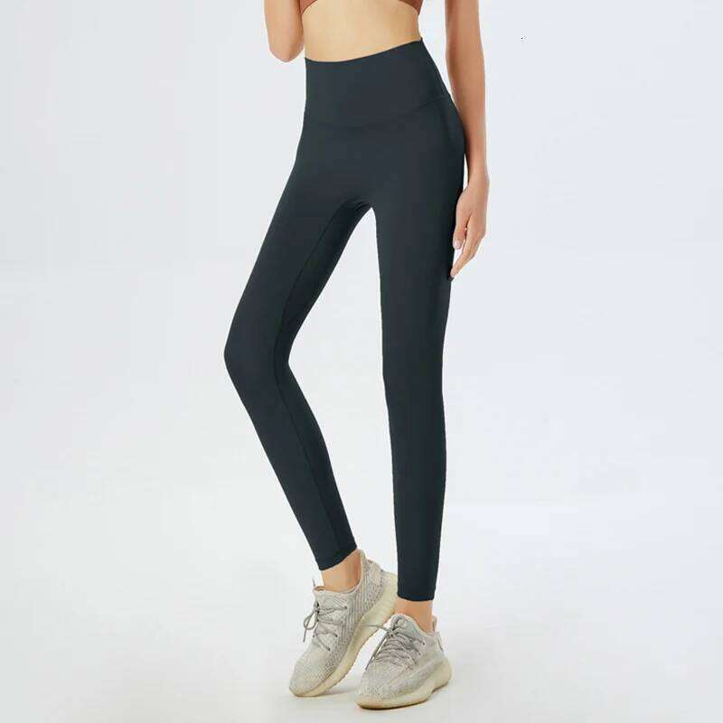 Fitness Pants Elastic Tight Fitting Seamless Naked Yoga High Waist Hip Lifting Quick Dry Running Sports Leggings Outdoor Wear