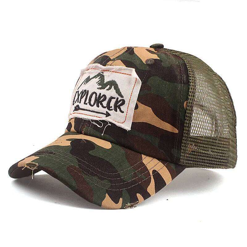 Xthree Summer Baseball Mesh Fitted Hat Casual Gorras Hip Hop Snapback Hats Wash Cap for Men Women Unisex Z260314