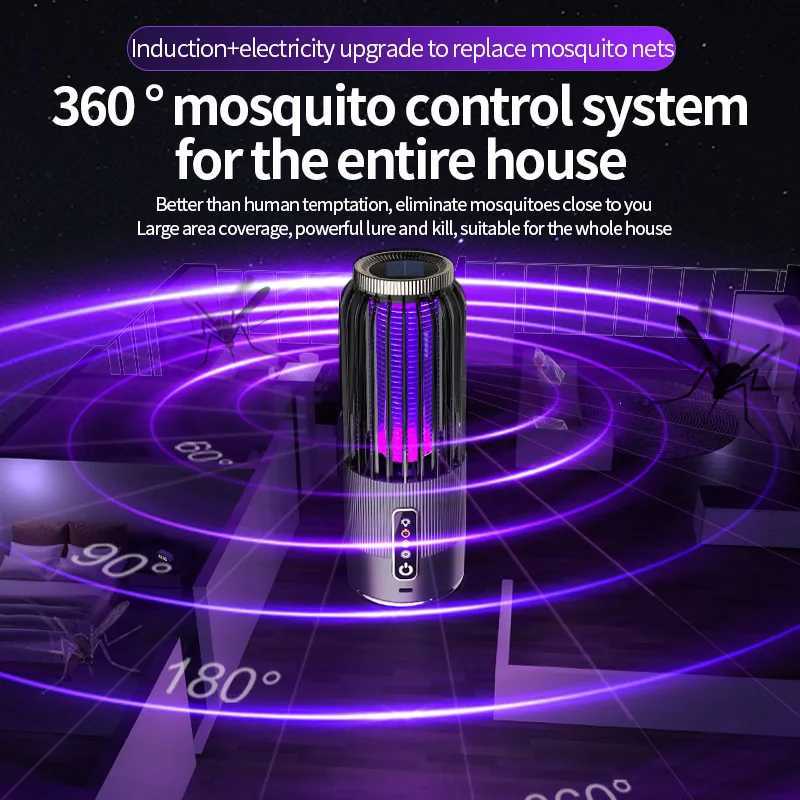 Upgrade Solar Energy Mosquito Killer Lamp Outdoor Mosquito Killer Solar Charging Mosquito Repellent Household Mosquito Killer H260313
