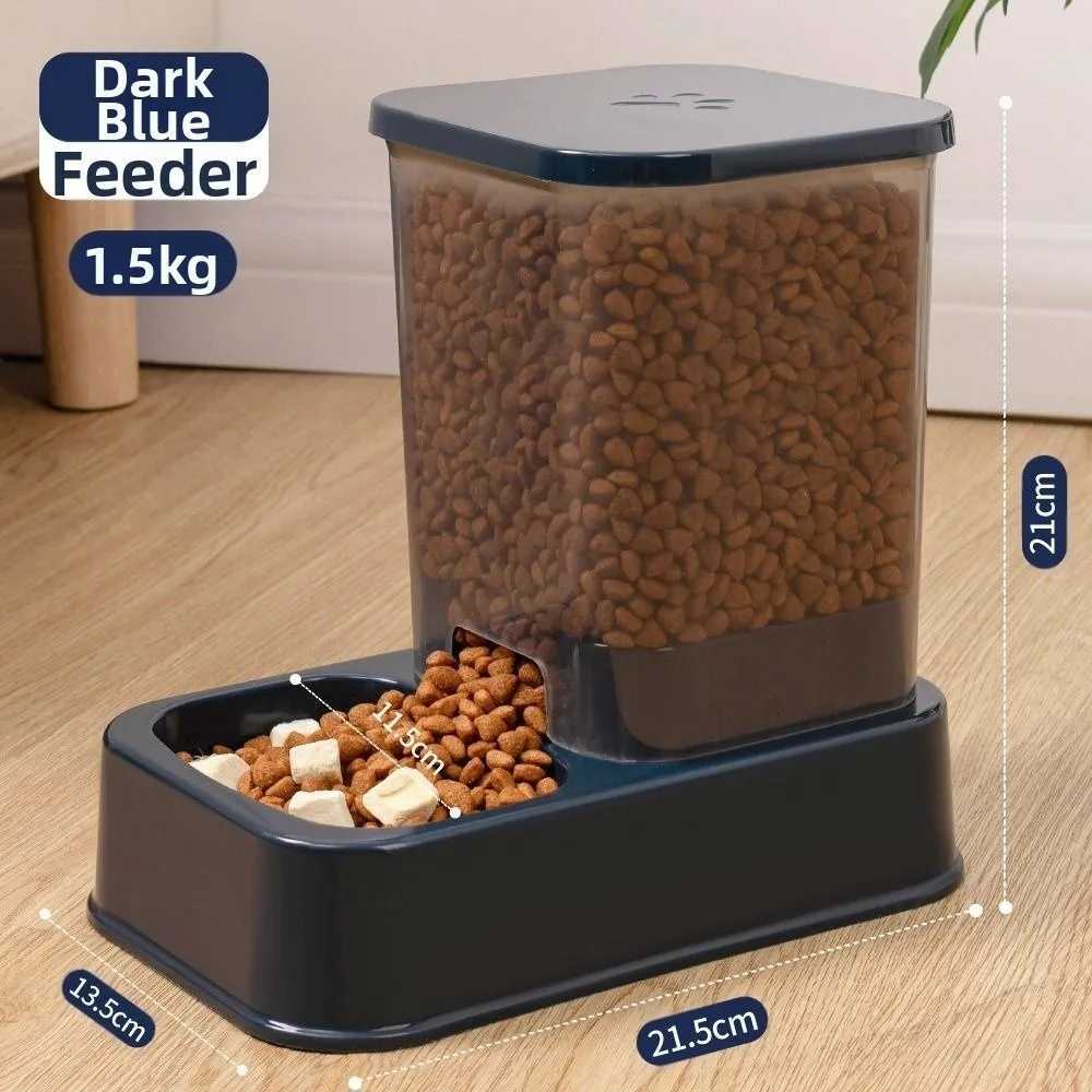 12L/15L Pet Automatic Feeder Plastic Large Capacity Cat Dog Water Dispenser Feeder Set 3 Colors 2 Styles H260313
