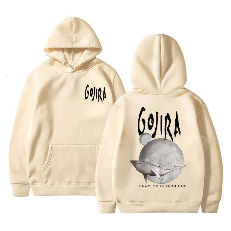 France Metal Band Gojira From Mars To Sirius Flying Whales Music Album Graphic Hoodie Male Fashion Vintage Pullover Tracksuit Z260315