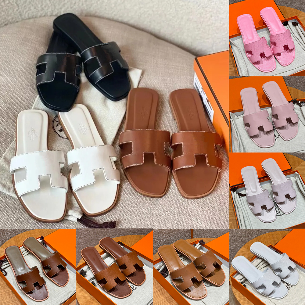 Womens Sandals Designer Sandals Slippers Fashion Floral Slippers, Leather and Rubber Flats Sandals Summer Beach Shoes Bottoms Slippers slides 14