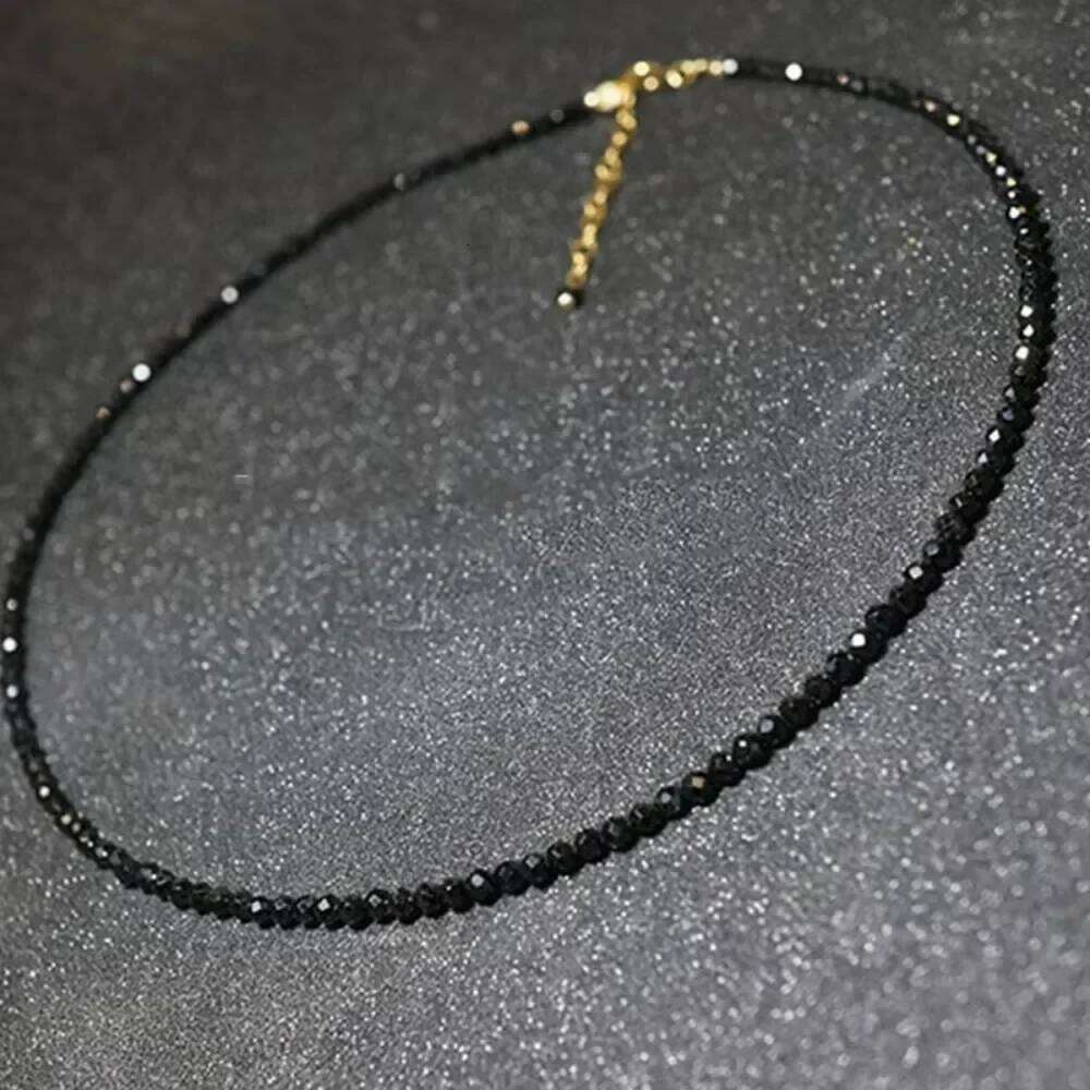 Fashion Brand Simple Black Beads Short Necklace Female Jewelry Women Choker s Bijoux Femme Ladies Party 2025 H260312