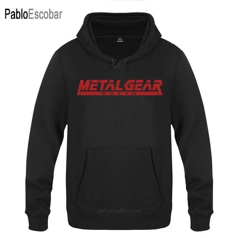 2024 ne top business fashion Versatile Trendy MGS Metal Gear Solid Letter Hoodies Men Men's Pullover Fleece Hooded Sweatshirts Z260314