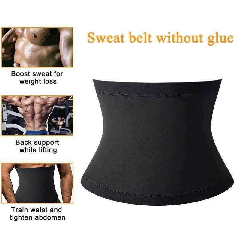 Sauna Waist Slimming Belt Men Gym Fitness Cincher Belly Control Corset Sweat Fat Burning Women Body Shaper Weight Loss 26Y0312