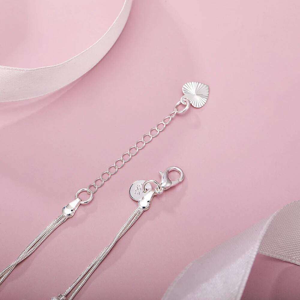 new arrive 925 Sterling Silver Geometry beads Chain Bracelet for Women Men Fashion Wedding Fine Jewelry Christmas Gift Z260313