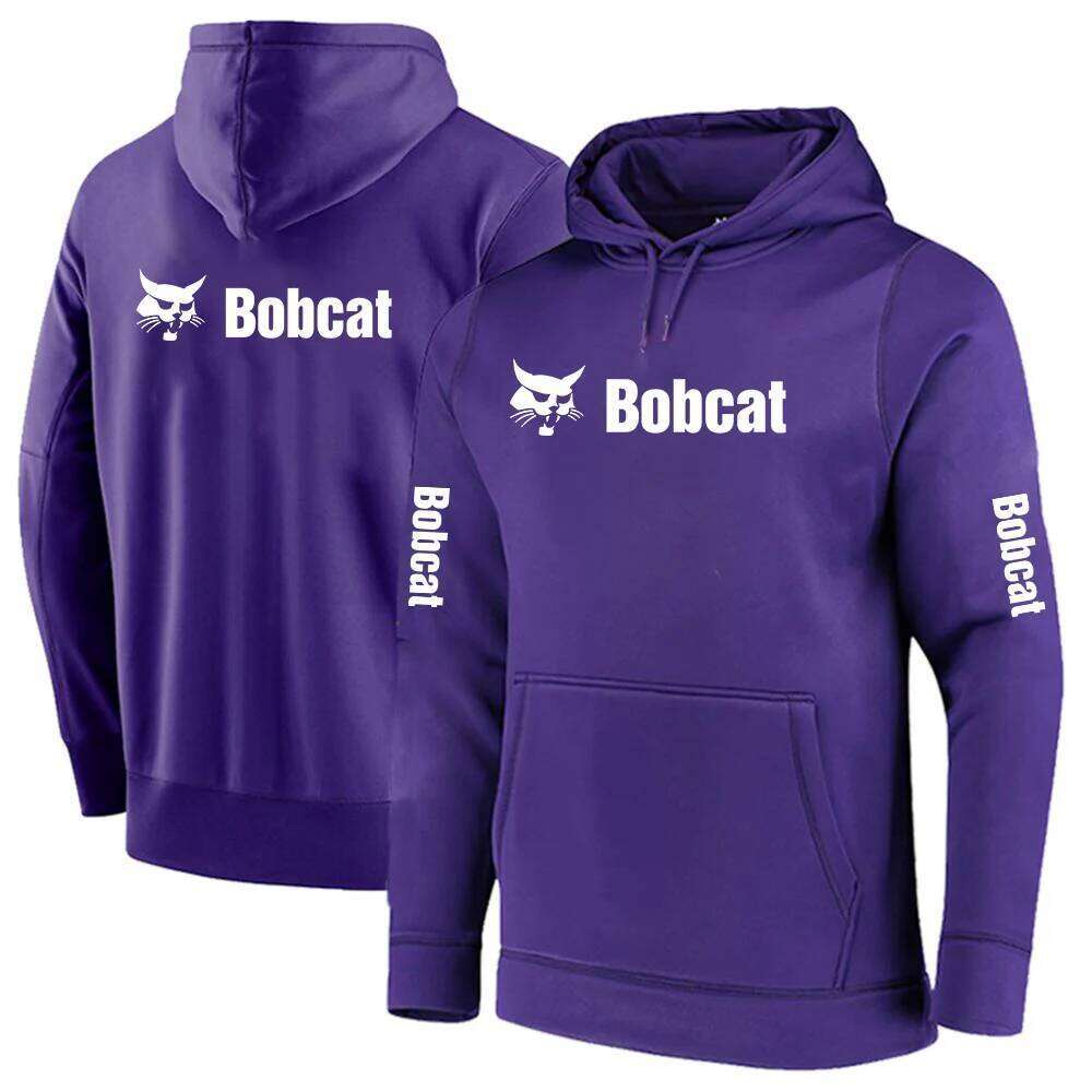 2022 Bobcat Heavy Equipment Men's New Print Hoodie Streetwear Warm Hooded Sweatshirt Long Sleeve Fashion Pullover Top Z260314