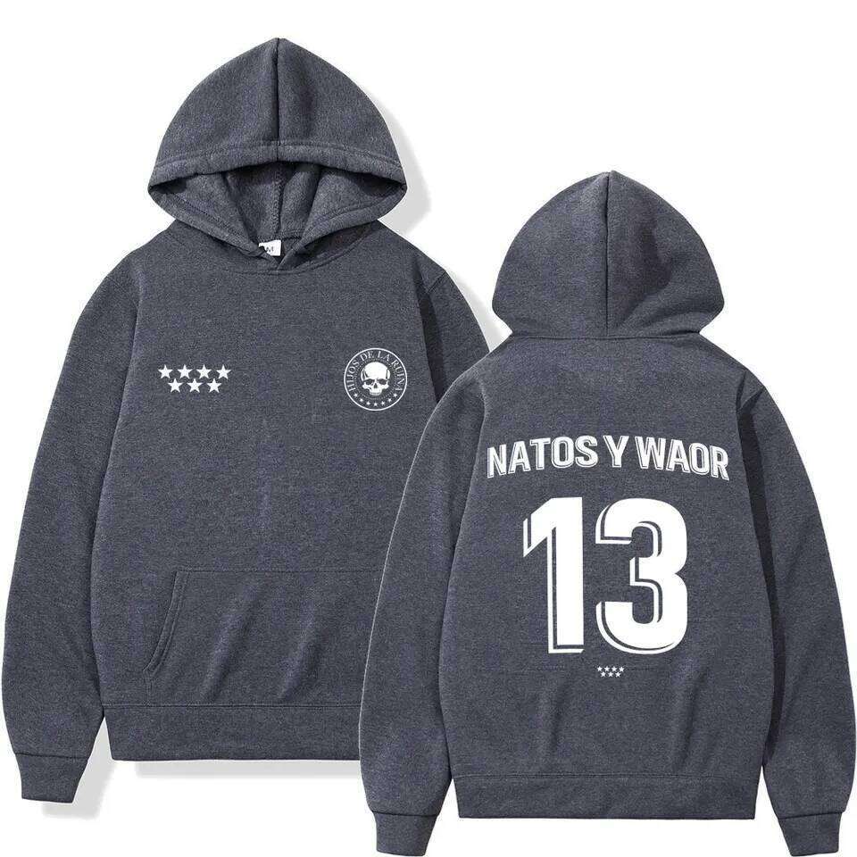Rapper NATOS WAOR 13 Sweatshirts Men Women Fashion Hip-hop Pullover Autumn Winter Loose Casual Gothic Punk Tracksuit Streetwear Z260314