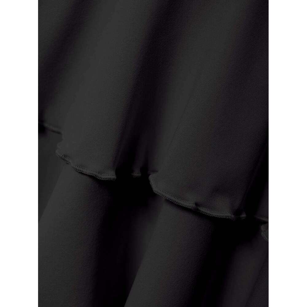 2025 New Solid Color Women Summer Fashion Outdoor Versatile High Slim Fit Elastic Waist Short Skirt Goods In Stock Z260314