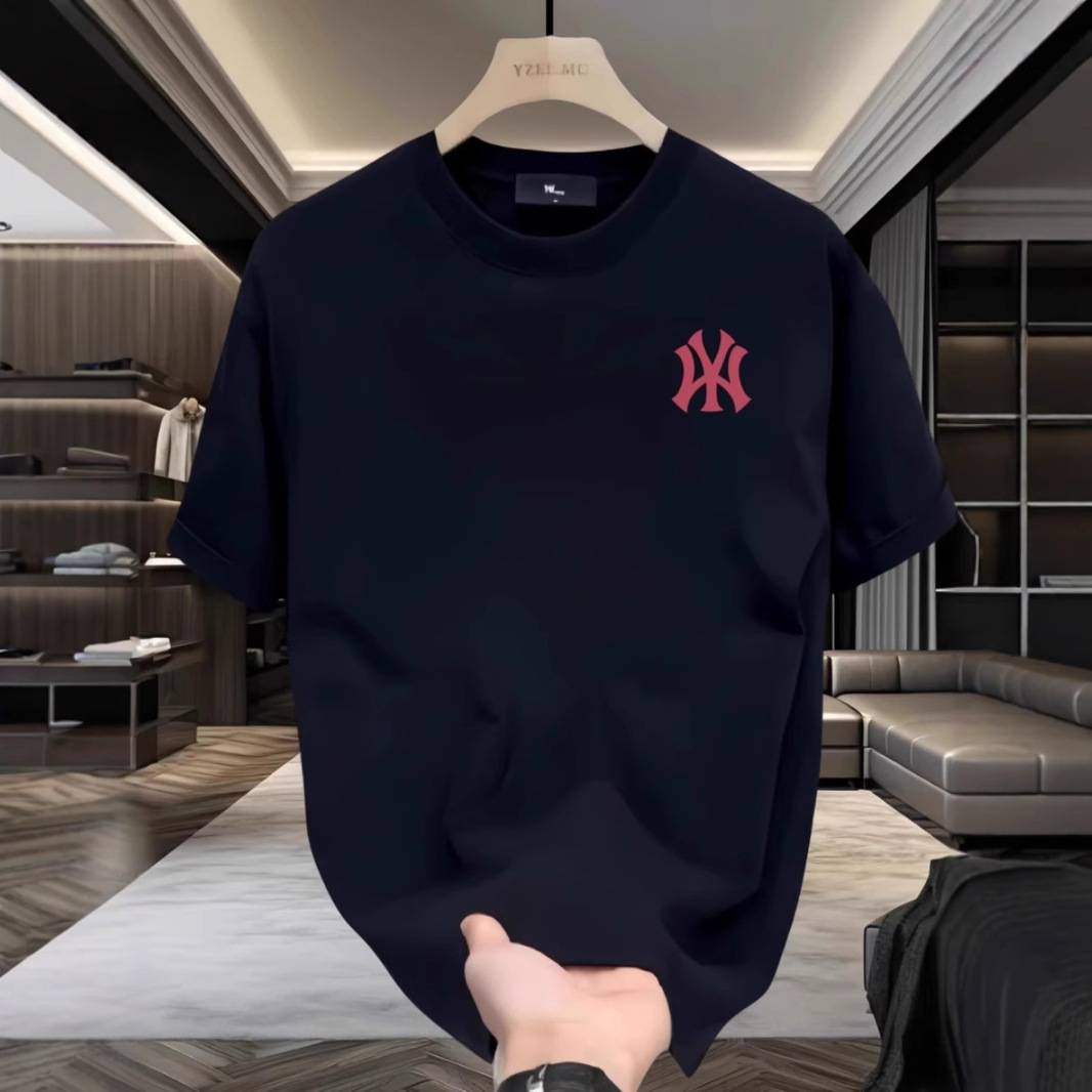Designer Shirt Elegance High-end Round Neck Hipster Fast Delivery Daily Wear Top Mens Clothes Refreshing Cotton Comfortable Fabric