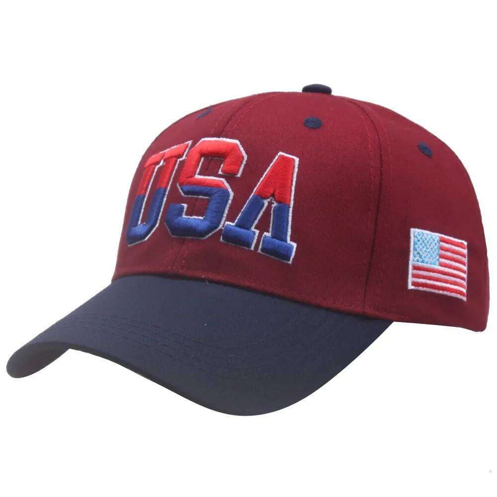 Unisex America Embroidery Hip Hop Caps Gorras Pet New Brand USA Flag Baseball Cap For Men Women Cotton Snapback Hat Z260313