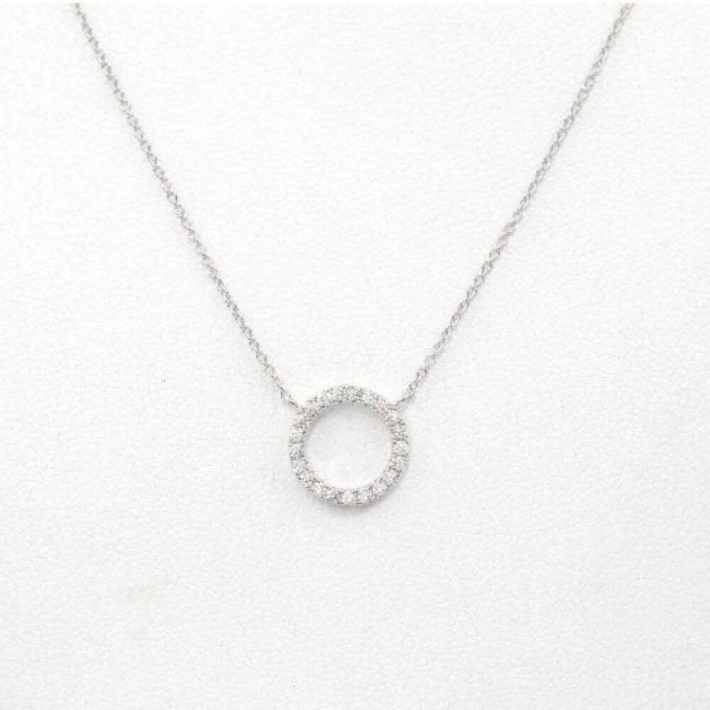 Fashion Geometric Circular for Women Minimalist Stick Pendant Link Chain Necklace Collarbone Collares Jewelry H260312
