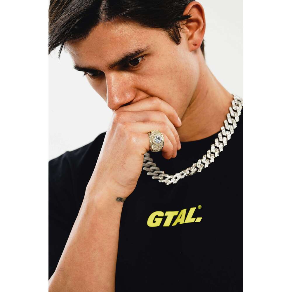 TOPGRILLZ Hip Hop Baguette Cluster CZ Ring High Quality White Gold Color Fully Iced Zircon Rings Fashion Rap Jewelry For Gift H260312