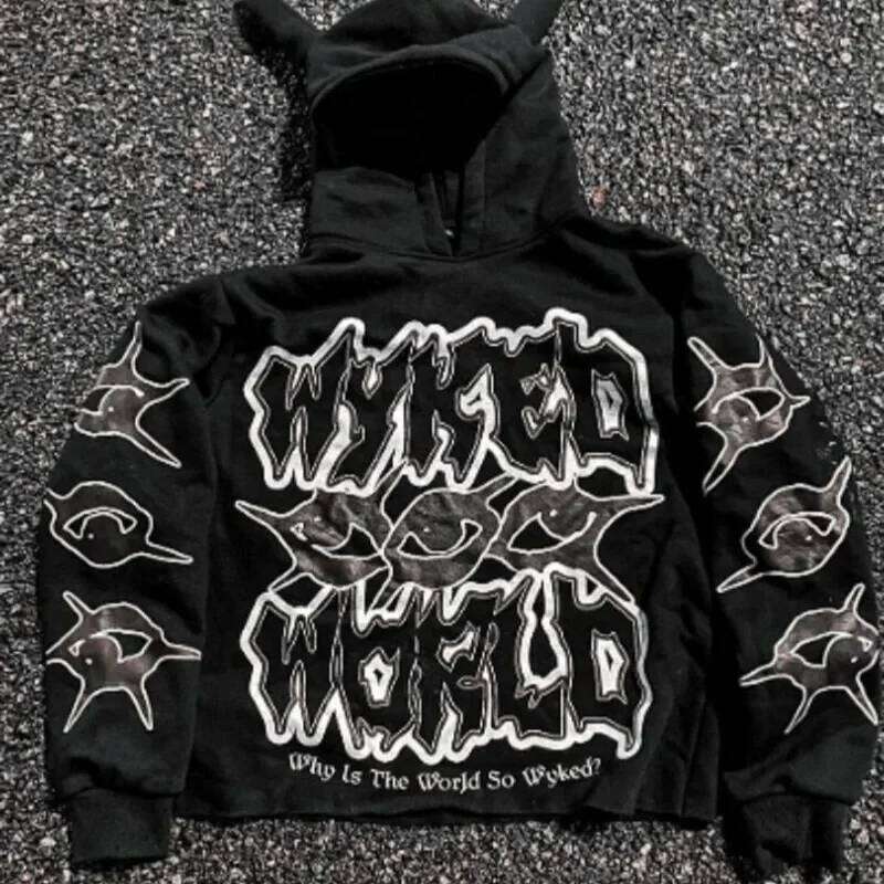 Autumn New Personalized Street Hip-hop Trend, Versatile and Minimalist Style Comfortable Trendy Hooded Long Sleeves Z260314