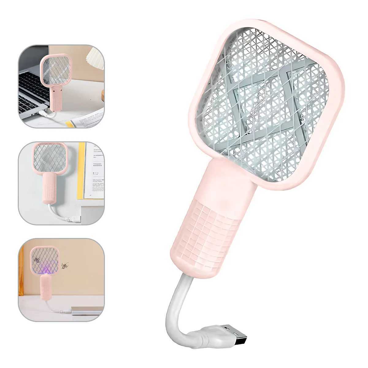 Portable Insect Swat Compact Electric Mosquito Exterminator USB Port UV Lamp Mini Fly Swat For Outdoor Camping Bedroom H260313