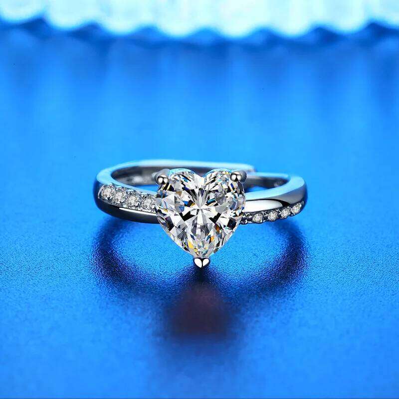 New 925 Sterling Silver Shining Moissanite for Women Wedding Jewelry Engagement Charm Party Fashion Gift Top Quality Ring H260312