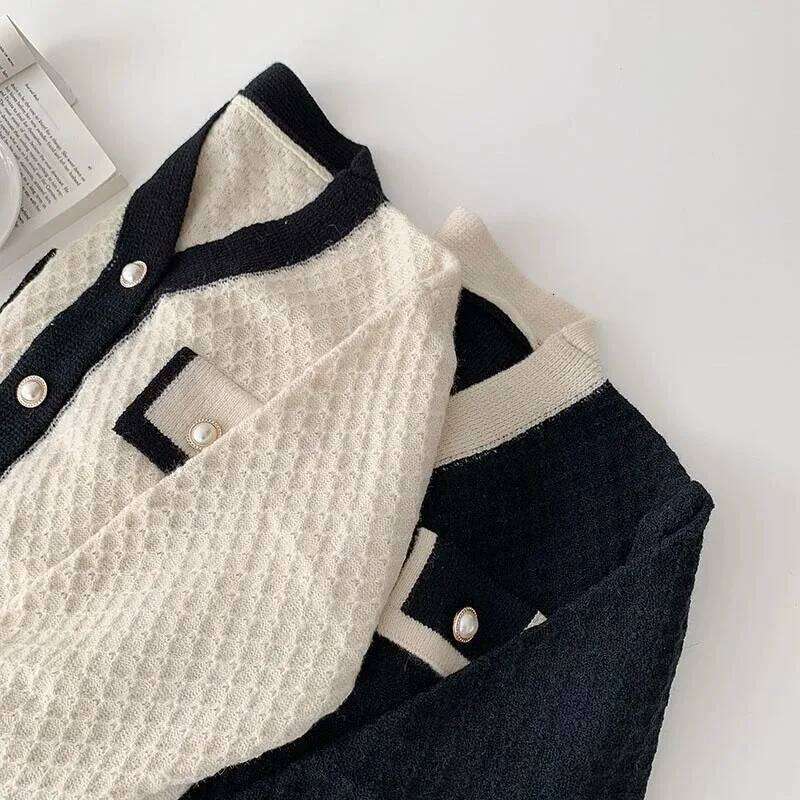 Women's Fashion New Korean Loose Long-sleeved Knit Sweater Cardigans Outwear Coat Z260314